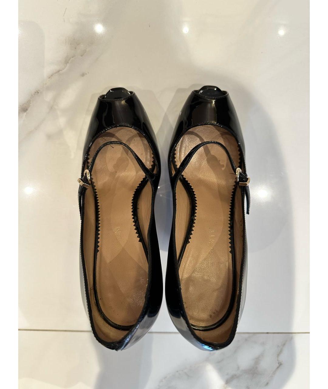 GIORGIO ARMANI Черные туфли из лакированной кожи, фото 3