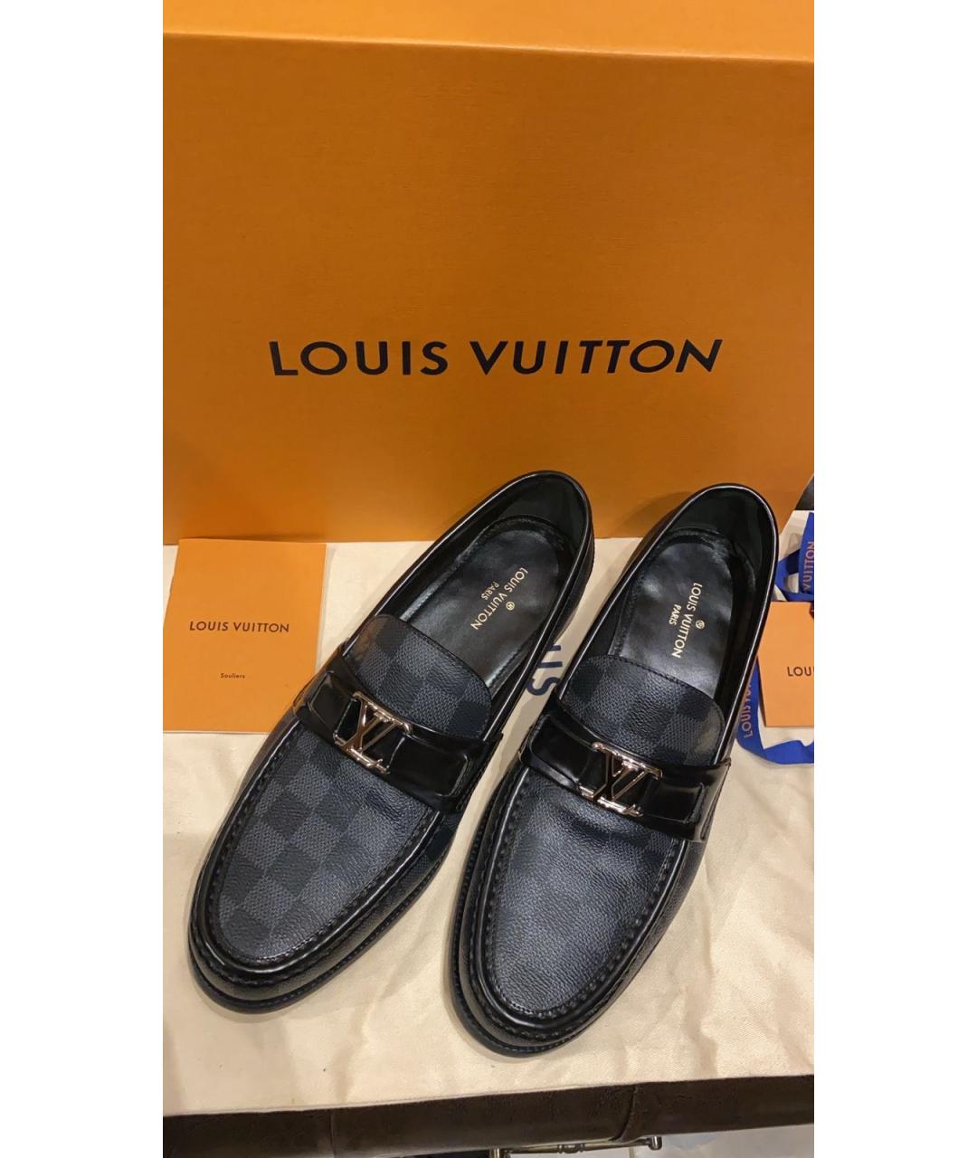 LOUIS VUITTON PRE-OWNED Черные лоферы, фото 3