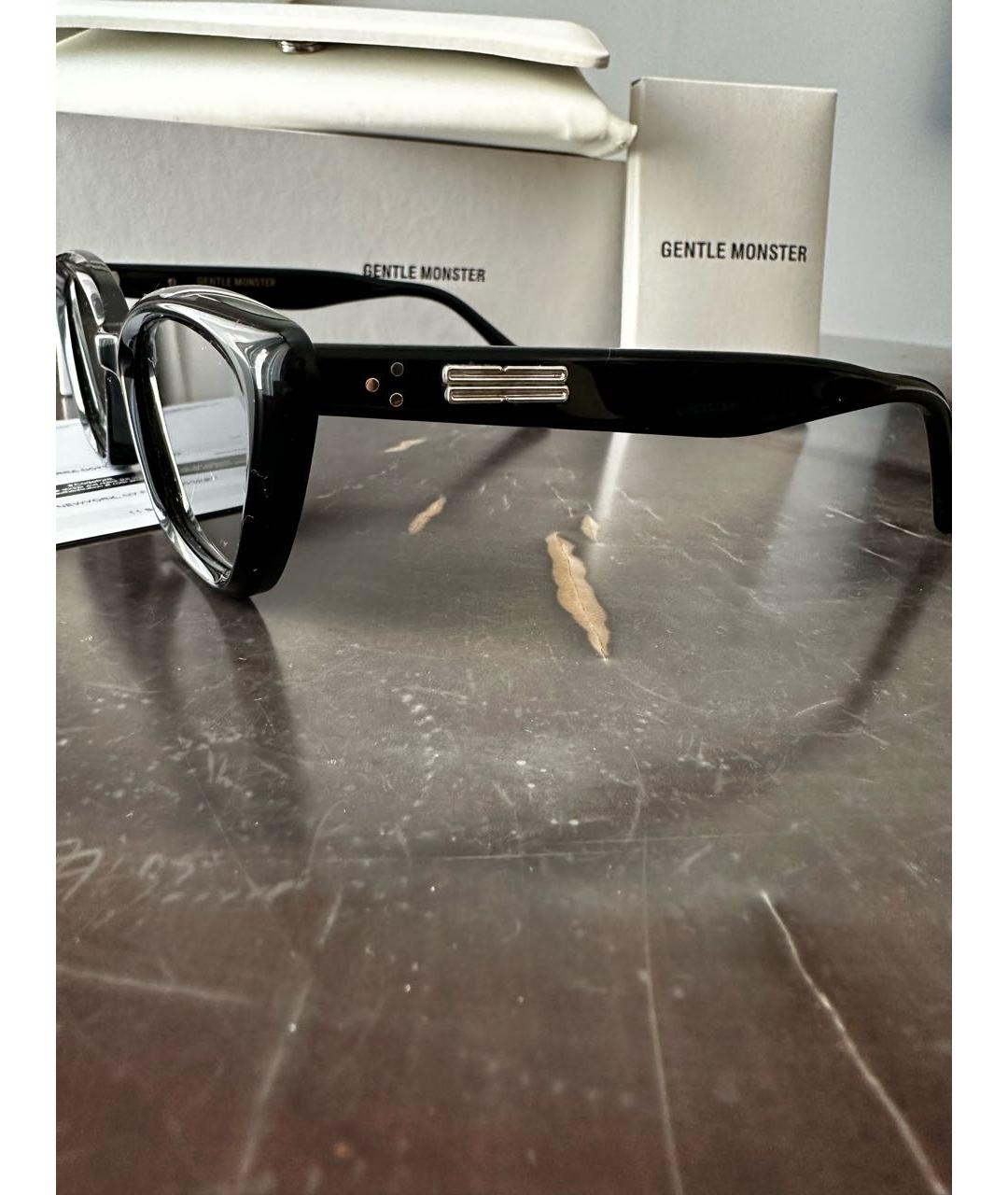 GENTLE MONSTER Черные пластиковые солнцезащитные очки, фото 4