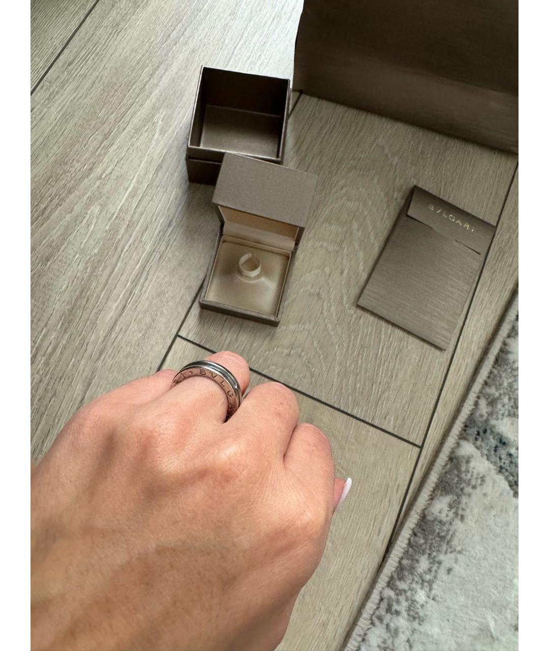 BVLGARI Белое кольцо из белого золота, фото 4