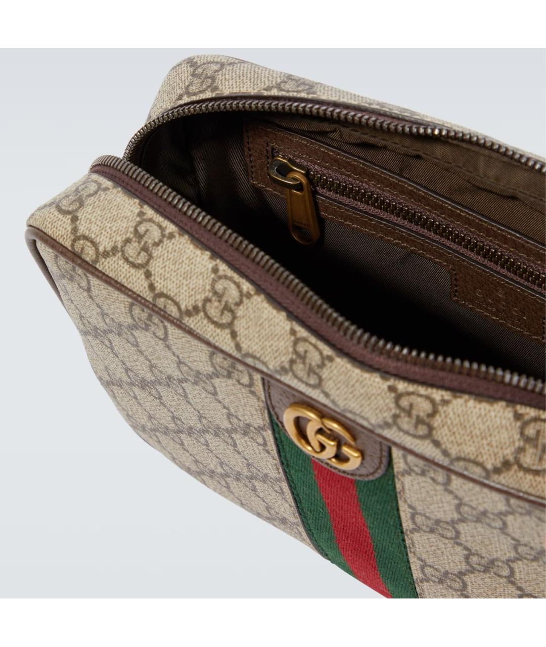 GUCCI Кожаная барсетка, фото 5