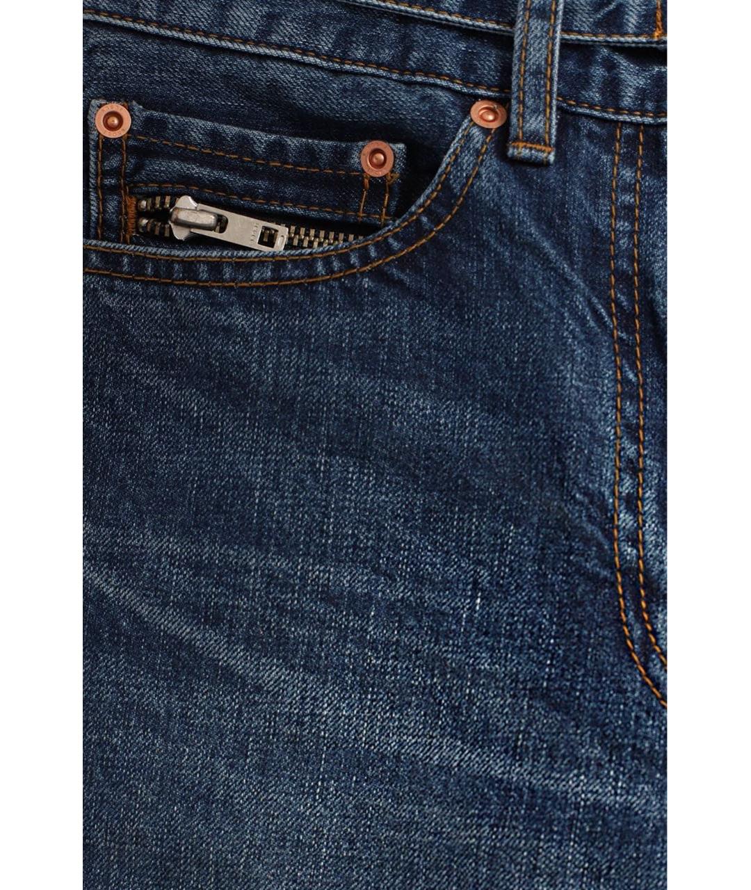 SACAI Синие хлопковые прямые джинсы, фото 6