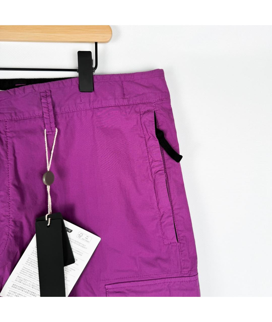 STONE ISLAND Фиолетовые хлопковые шорты, фото 3