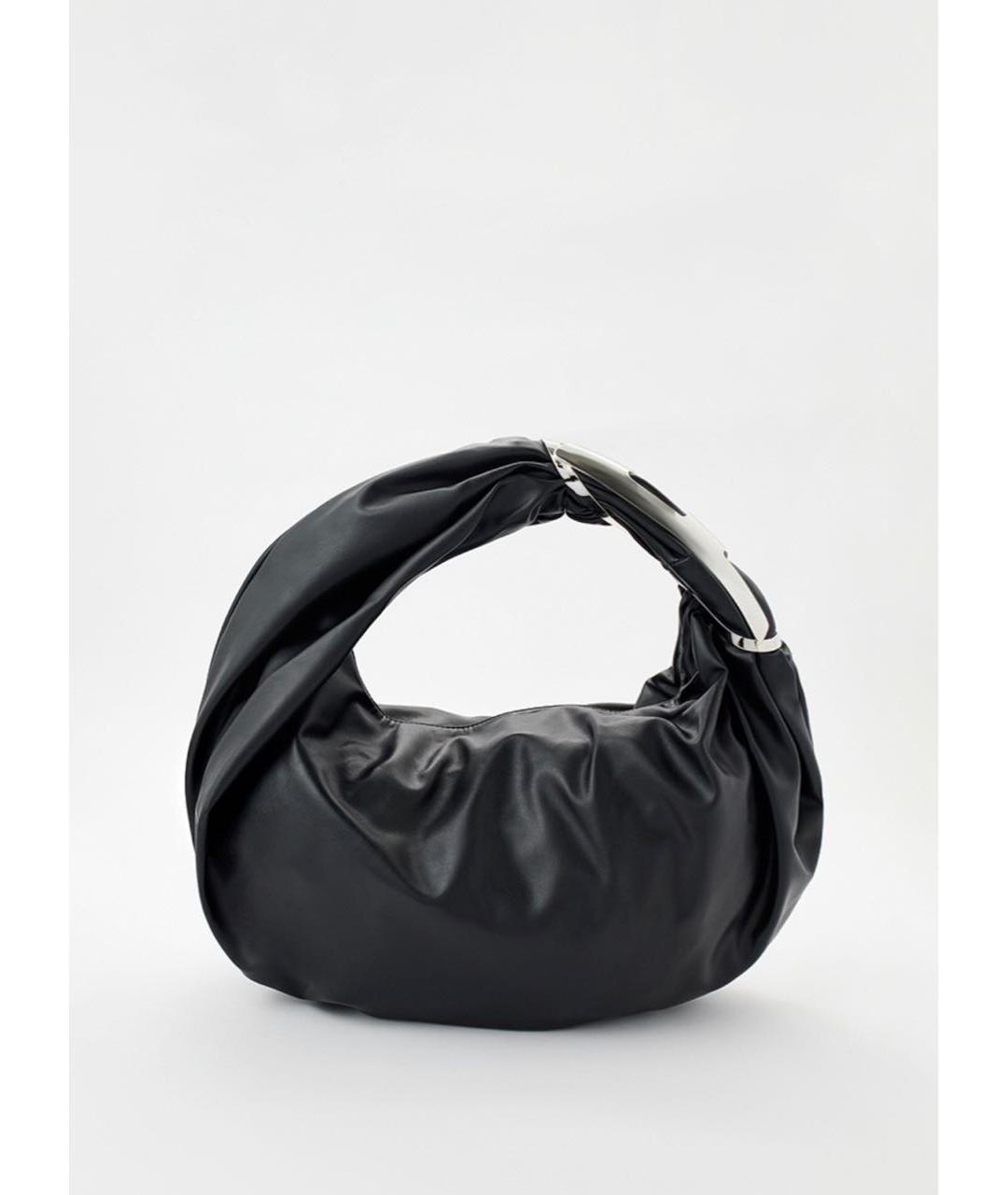 DIESEL Черная сумка через плечо из искусственной кожи, фото 6