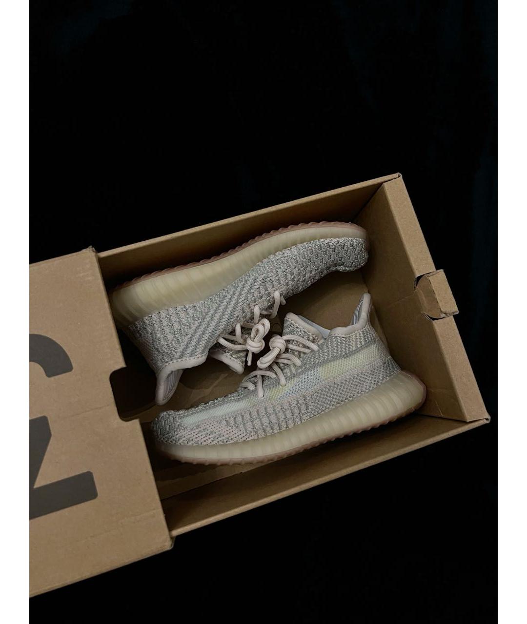 ADIDAS YEEZY Бежевые кеды, фото 2