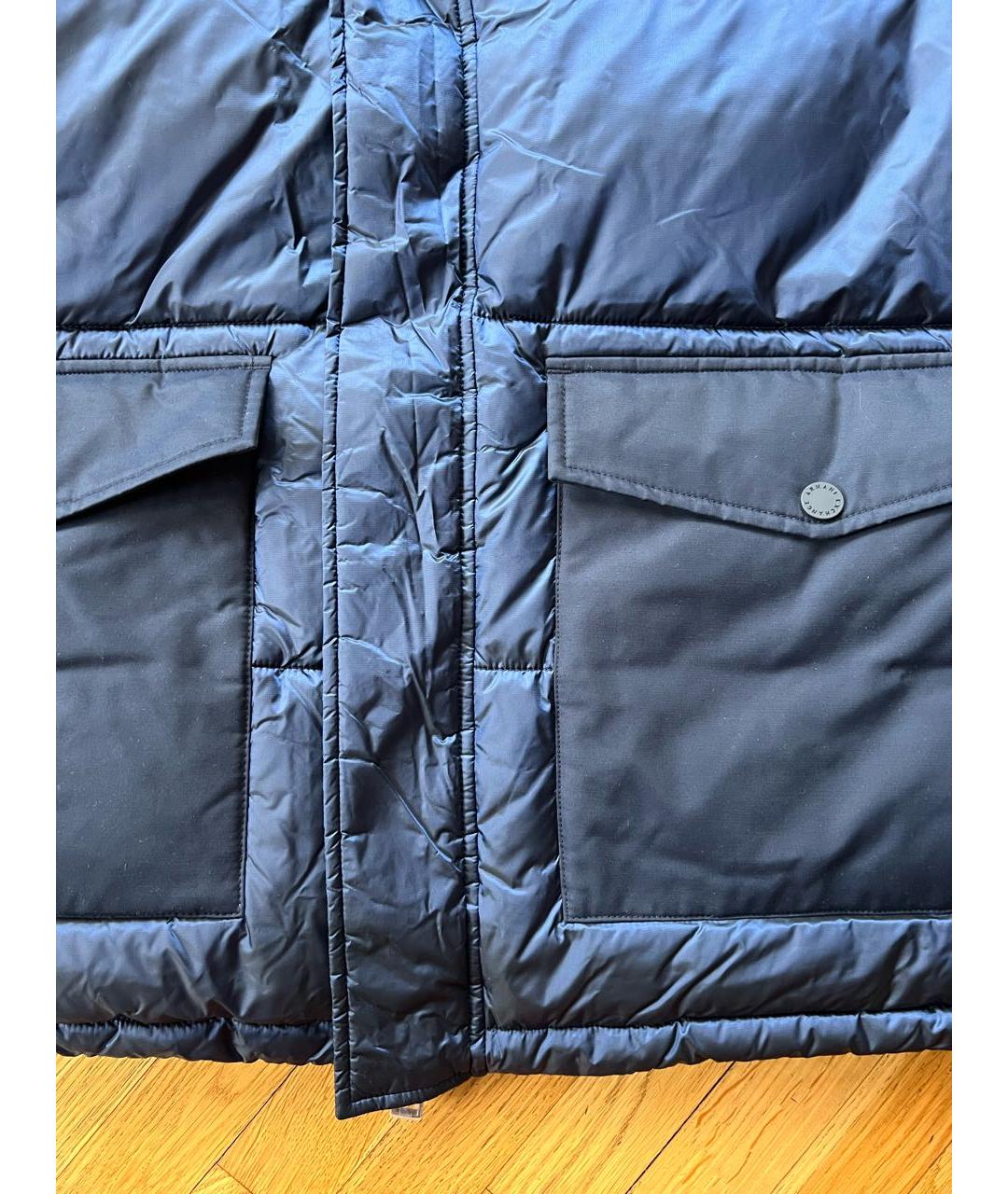 ARMANI EXCHANGE Темно-синяя полиэстеровая куртка, фото 4