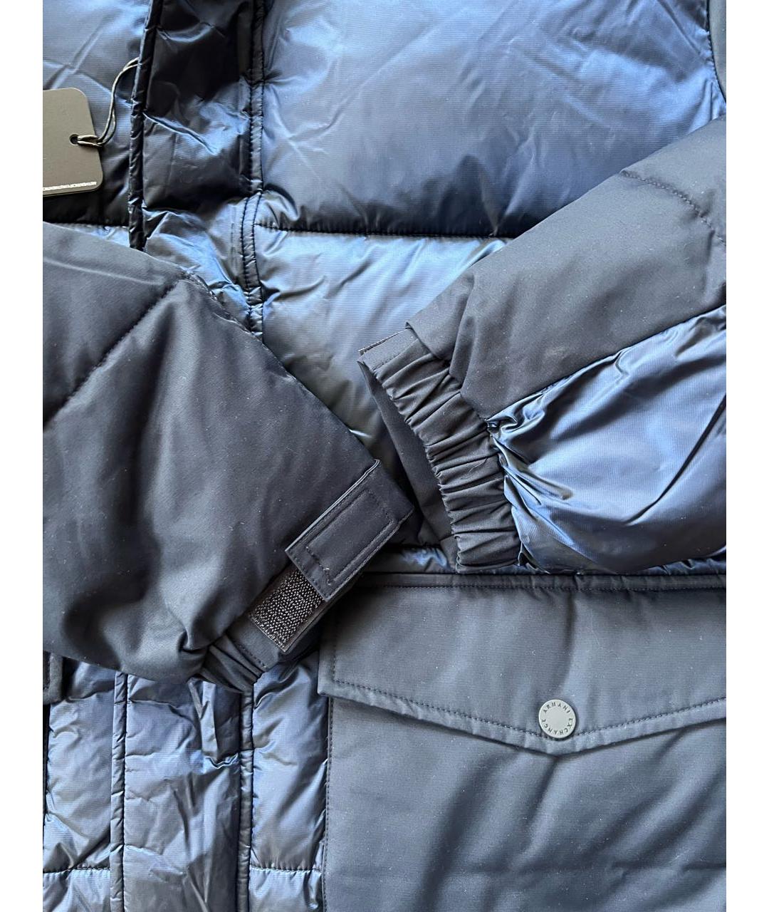 ARMANI EXCHANGE Темно-синяя полиэстеровая куртка, фото 5