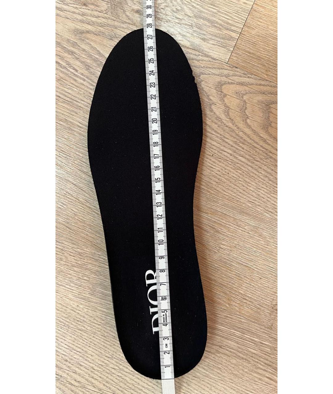 CHRISTIAN DIOR Черные кожаные высокие кроссовки / кеды, фото 5