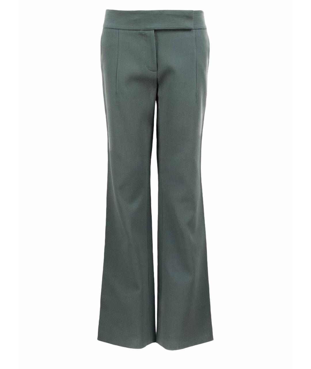 BRIONI Серые хлопковые брюки широкие, фото 1