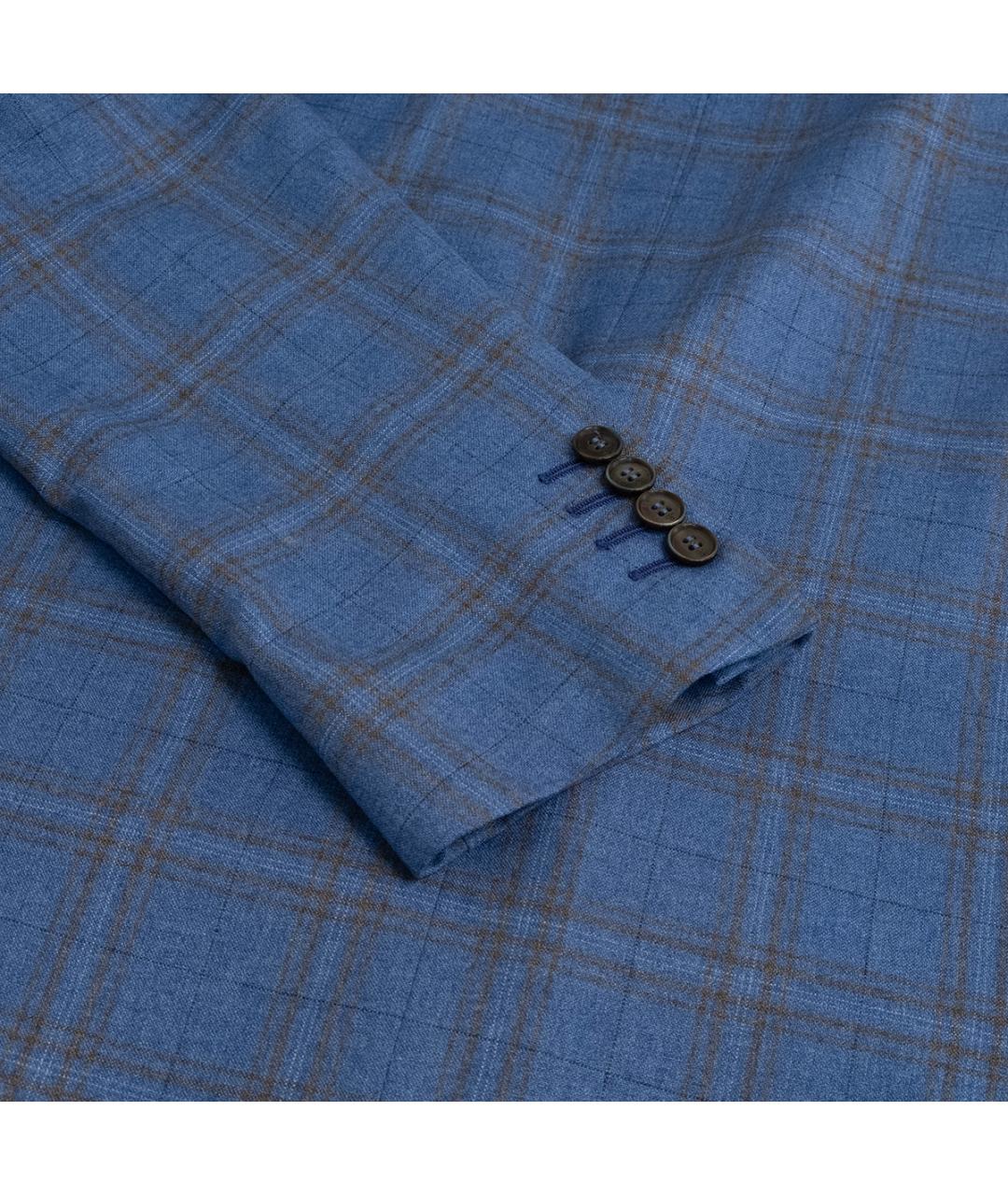 CANALI Голубой шелковый пиджак, фото 5