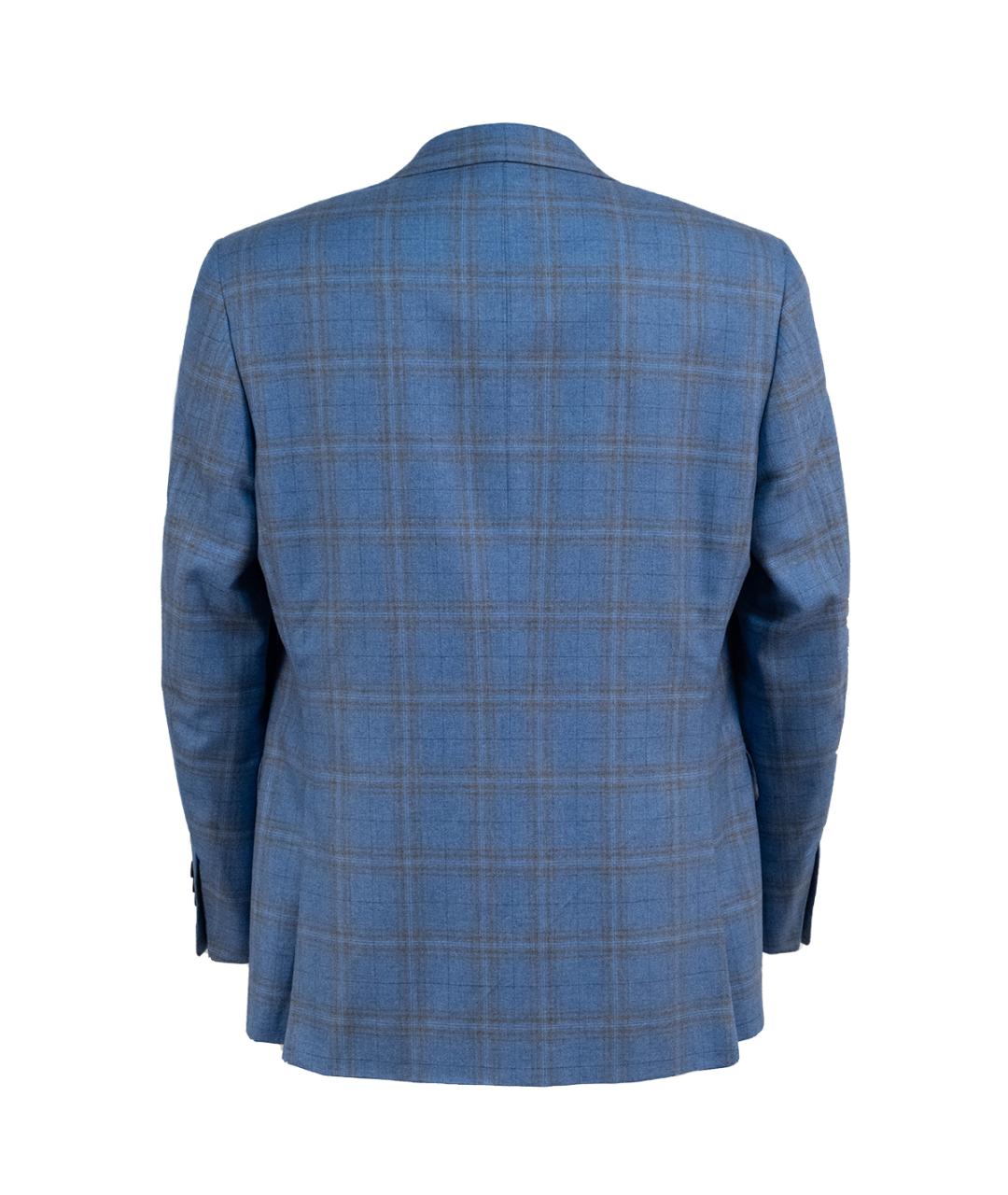 CANALI Голубой шелковый пиджак, фото 2