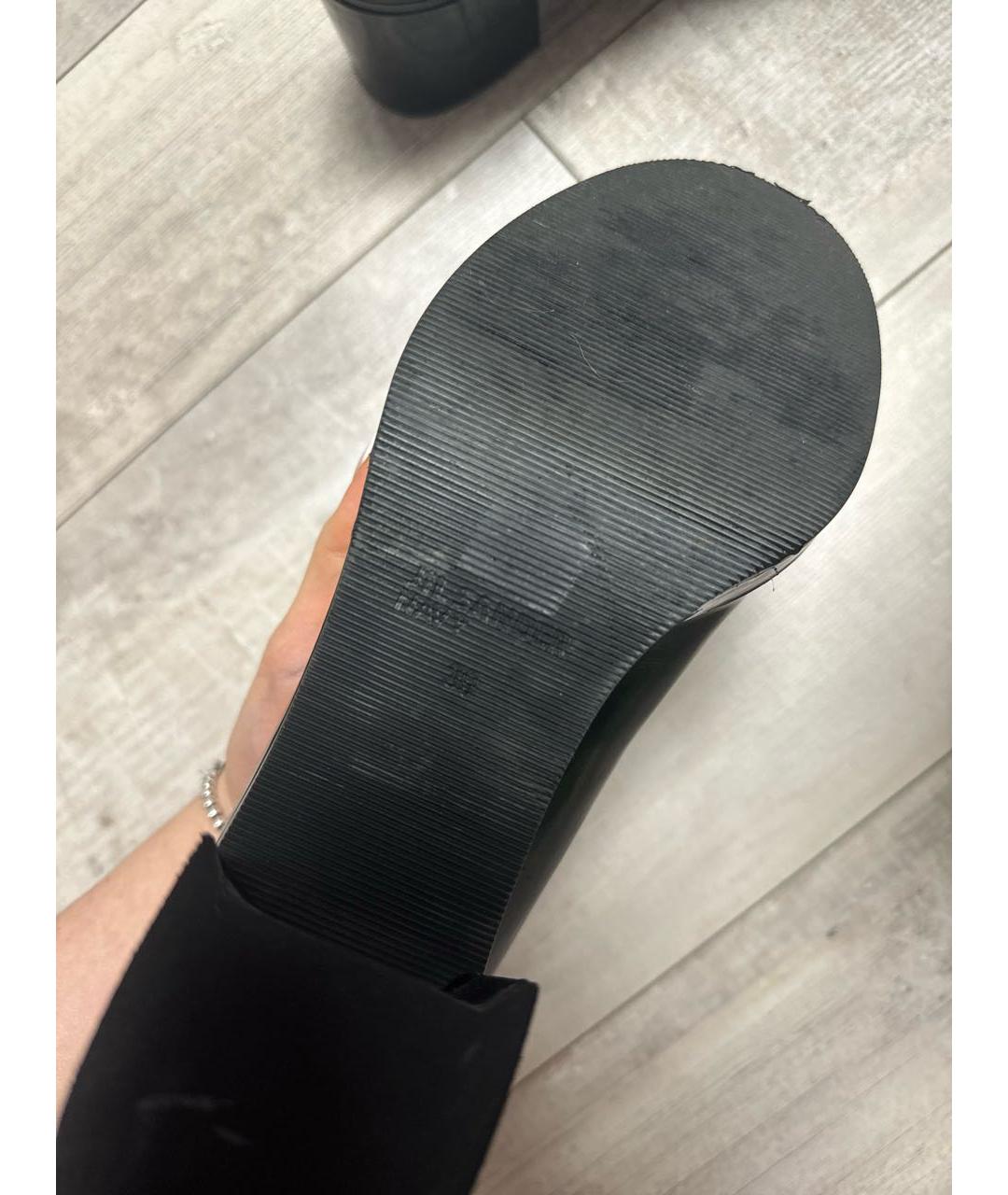 JIL SANDER Черные туфли из лакированной кожи, фото 7
