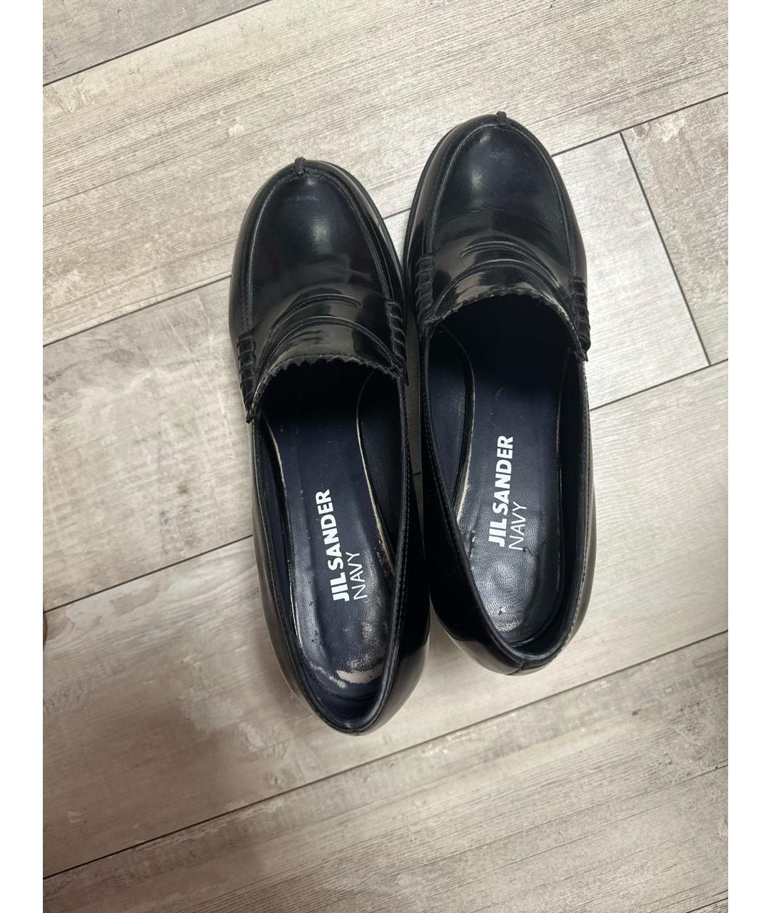 JIL SANDER Черные туфли из лакированной кожи, фото 3
