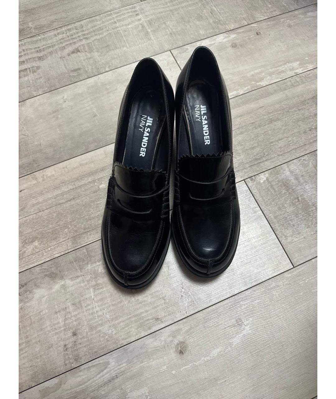 JIL SANDER Черные туфли из лакированной кожи, фото 2