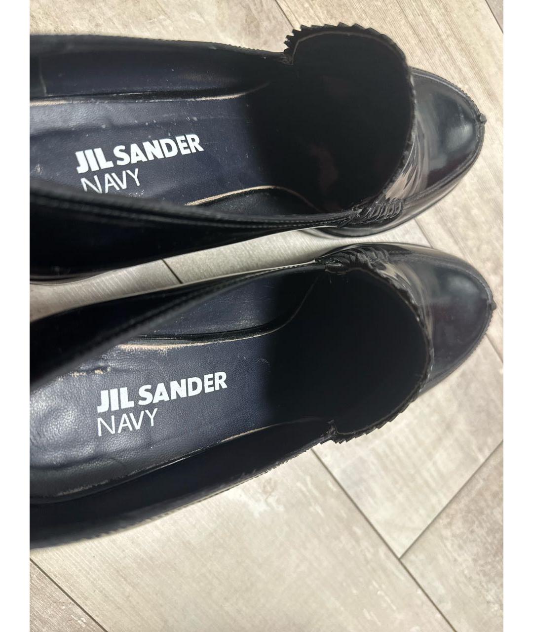 JIL SANDER Черные туфли из лакированной кожи, фото 6