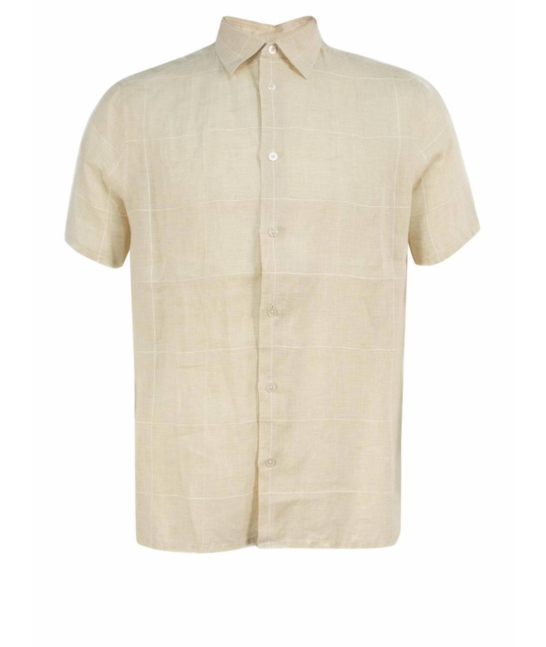 HERMES PRE-OWNED Бежевая льняная кэжуал рубашка, фото 1