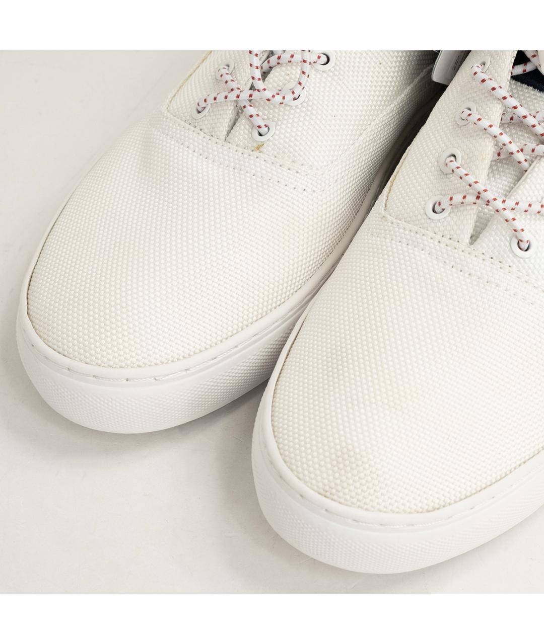 PAUL & SHARK Белые текстильные низкие кроссовки / кеды, фото 3