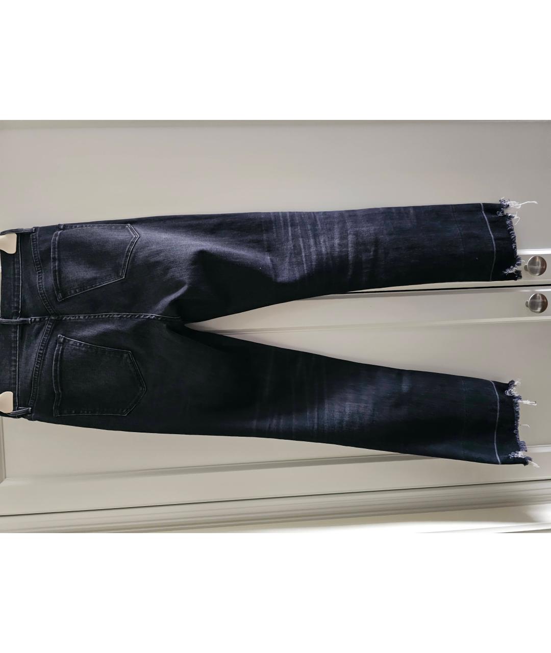 3X1 Черные хлопко-эластановые прямые джинсы, фото 2