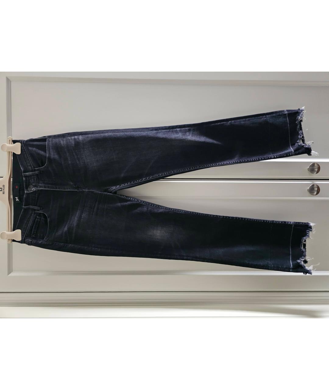 3X1 Черные хлопко-эластановые прямые джинсы, фото 6