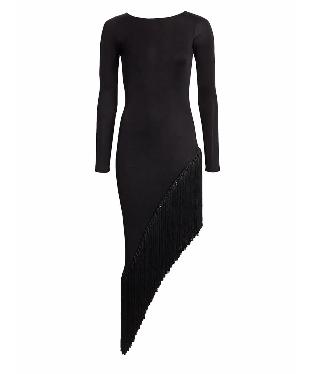 CULT GAIA Черное вискозное коктейльное платье, фото 1