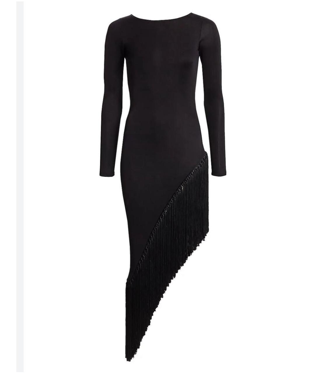 CULT GAIA Черное вискозное коктейльное платье, фото 6
