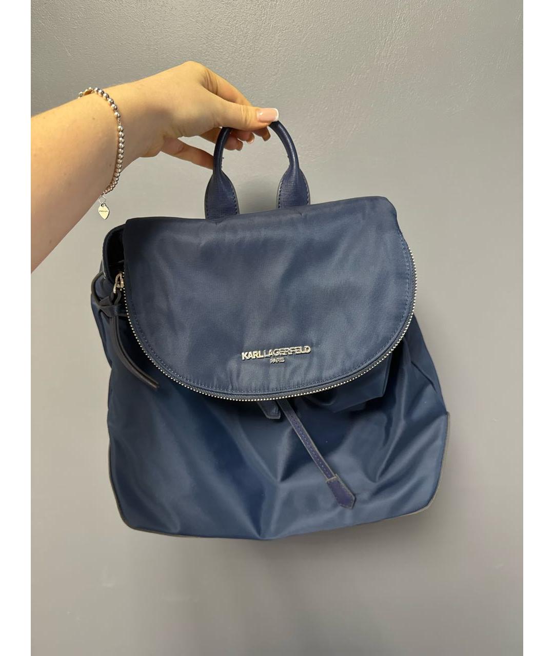 KARL LAGERFELD Темно-синий рюкзак, фото 9