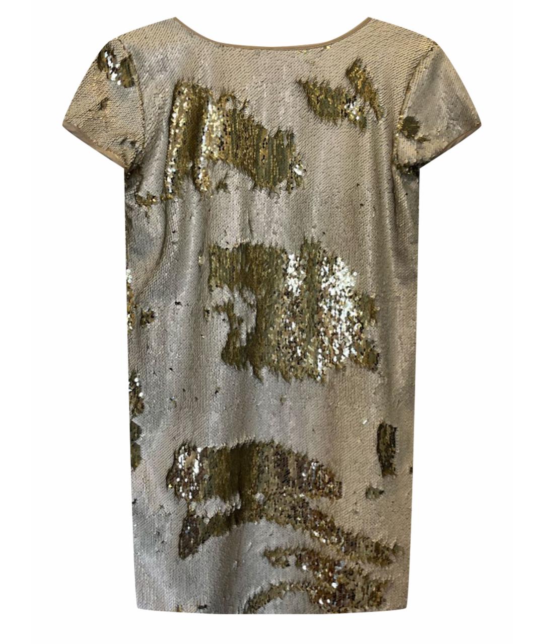 TWIN-SET Золотое вечернее платье, фото 1