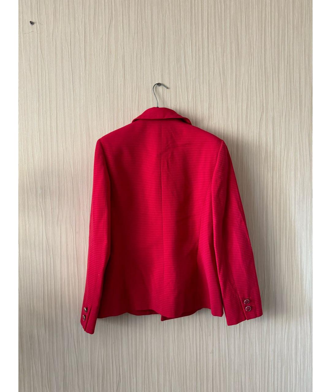 VERSUS VERSACE Красный шерстяной жакет/пиджак, фото 2