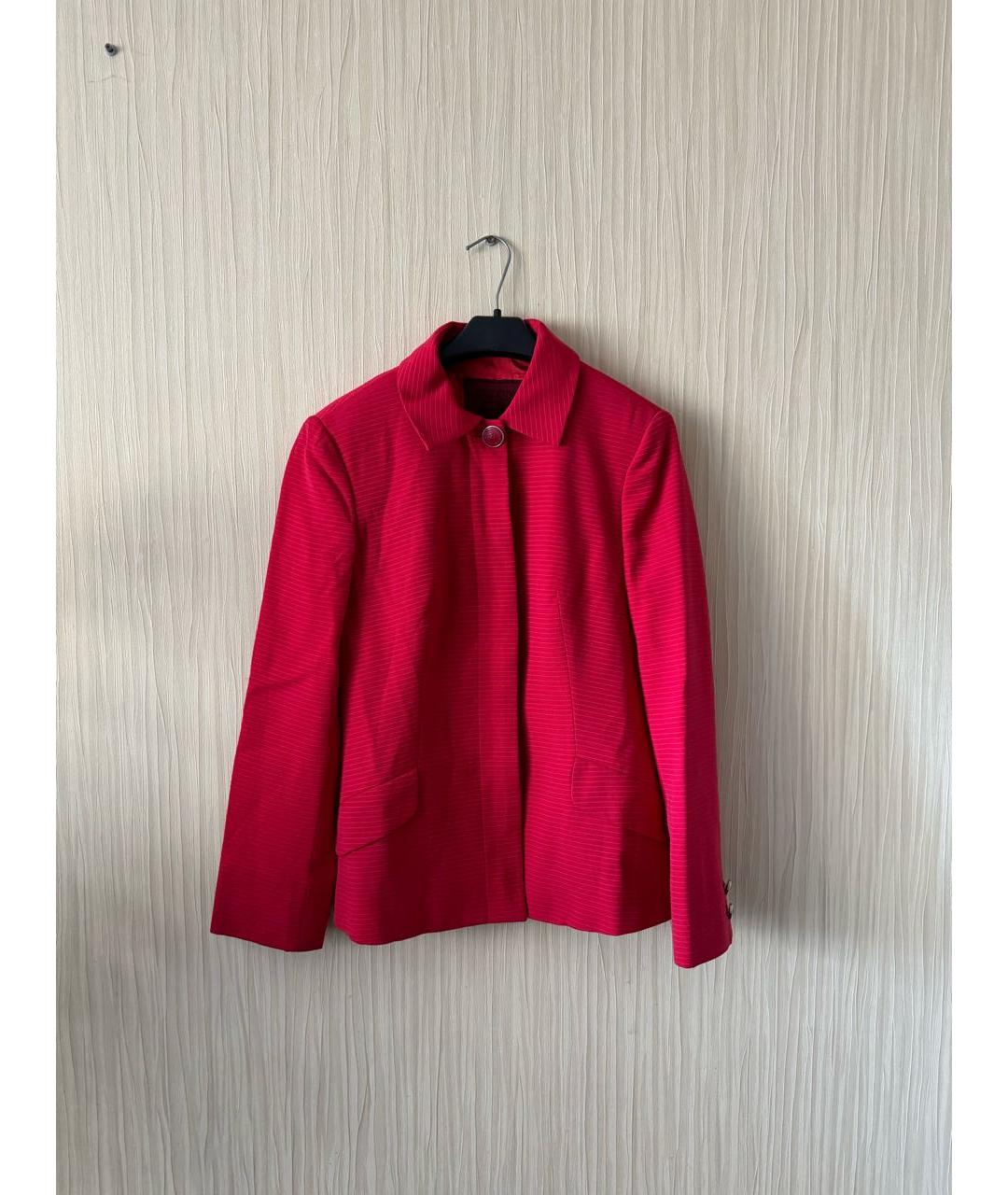 VERSUS VERSACE Красный шерстяной жакет/пиджак, фото 9