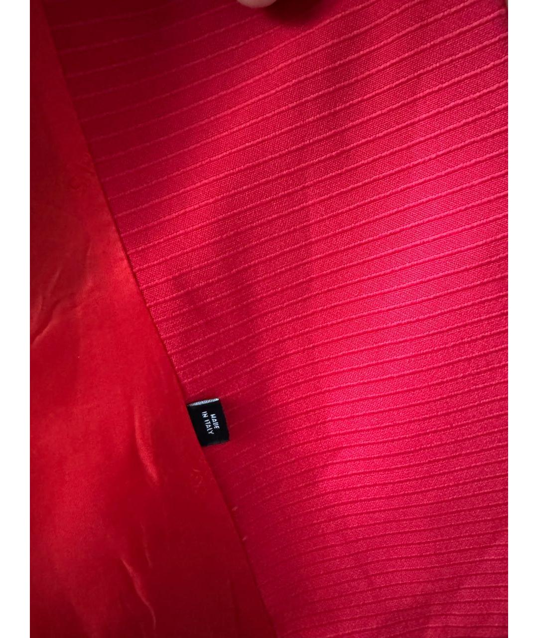 VERSUS VERSACE Красный шерстяной жакет/пиджак, фото 5