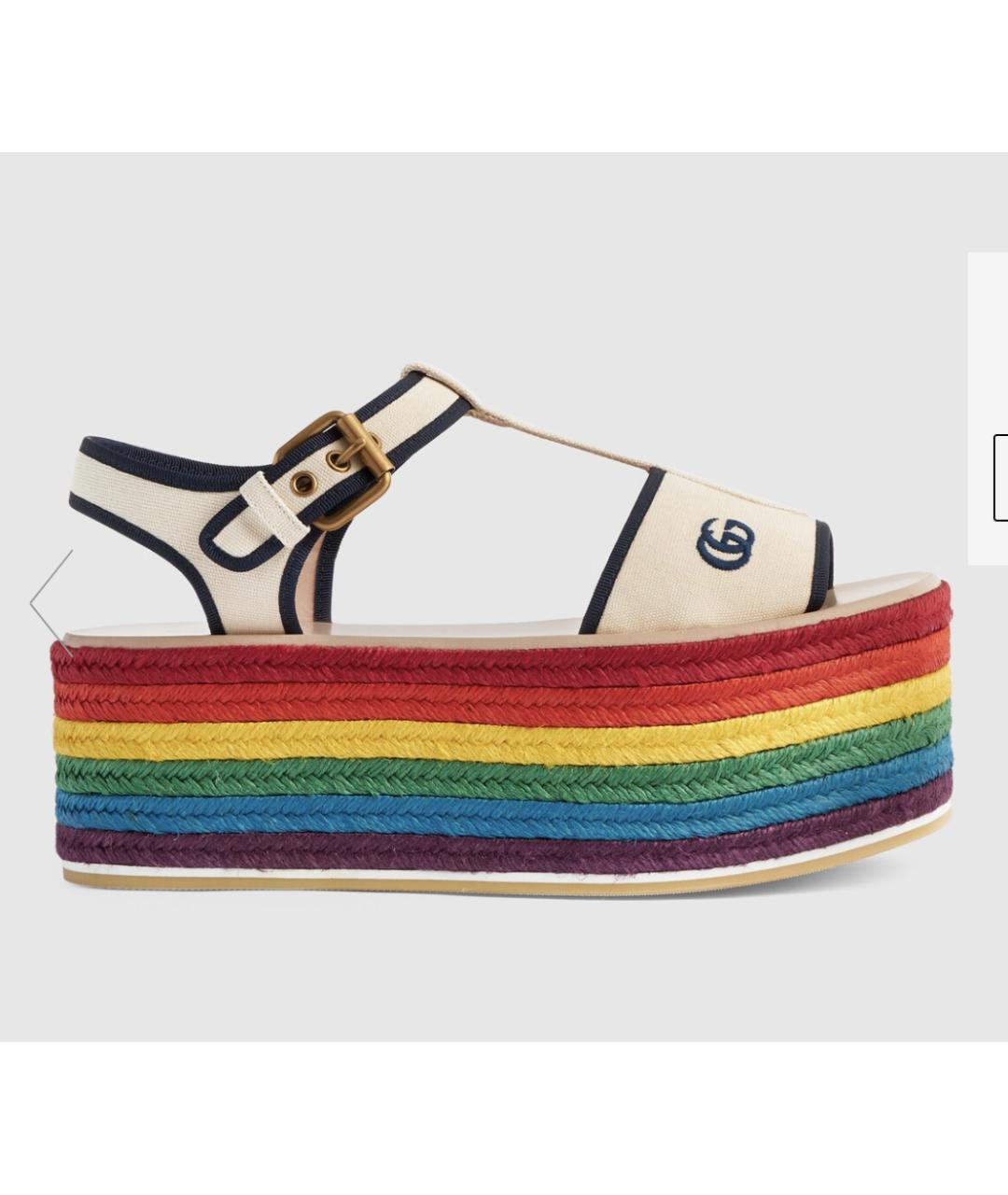 GUCCI Мульти кожаные сандалии, фото 8