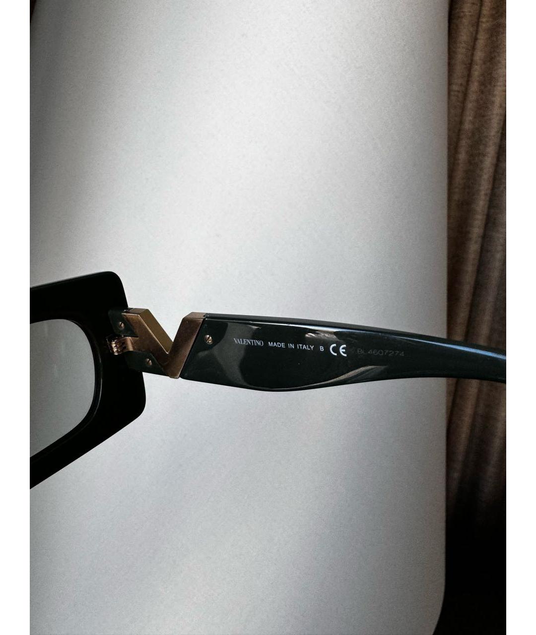 VALENTINO Хаки пластиковые солнцезащитные очки, фото 6