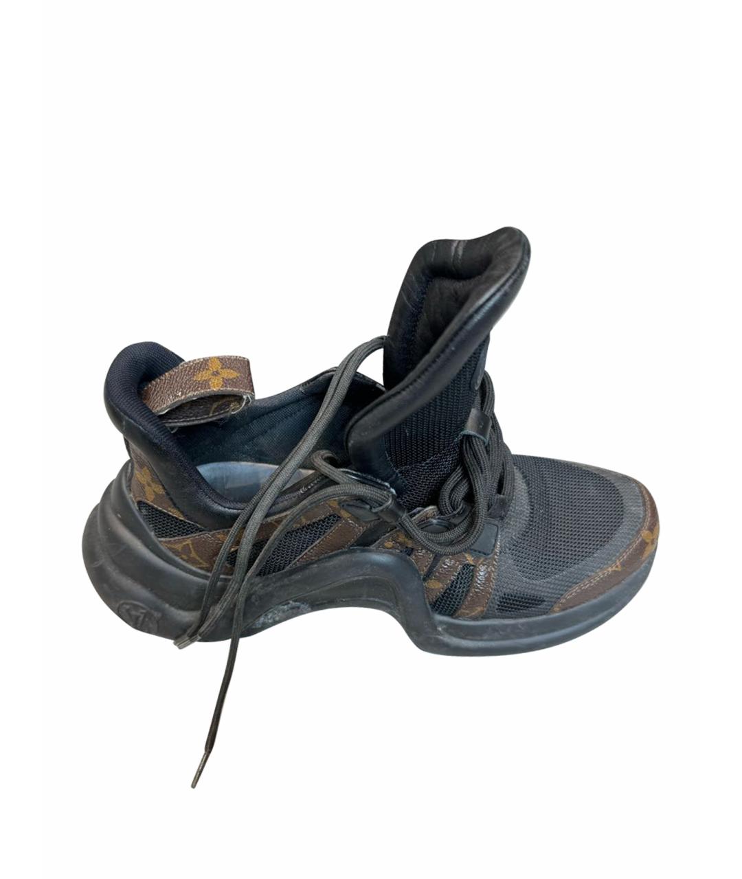 LOUIS VUITTON PRE-OWNED Черные кроссовки, фото 1