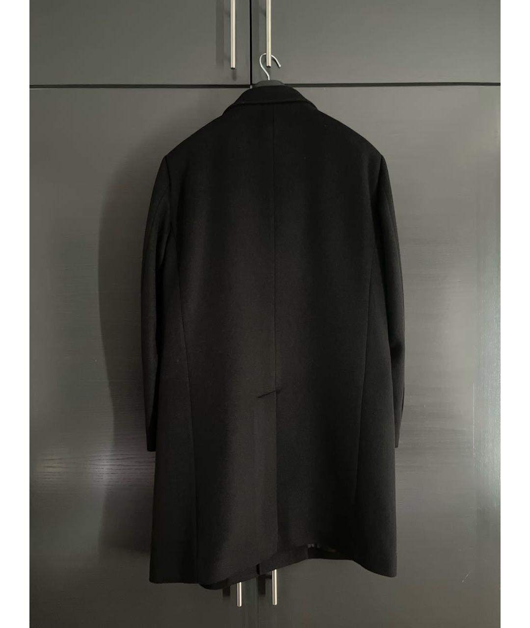 BALMAIN Черное шерстяное пальто, фото 2