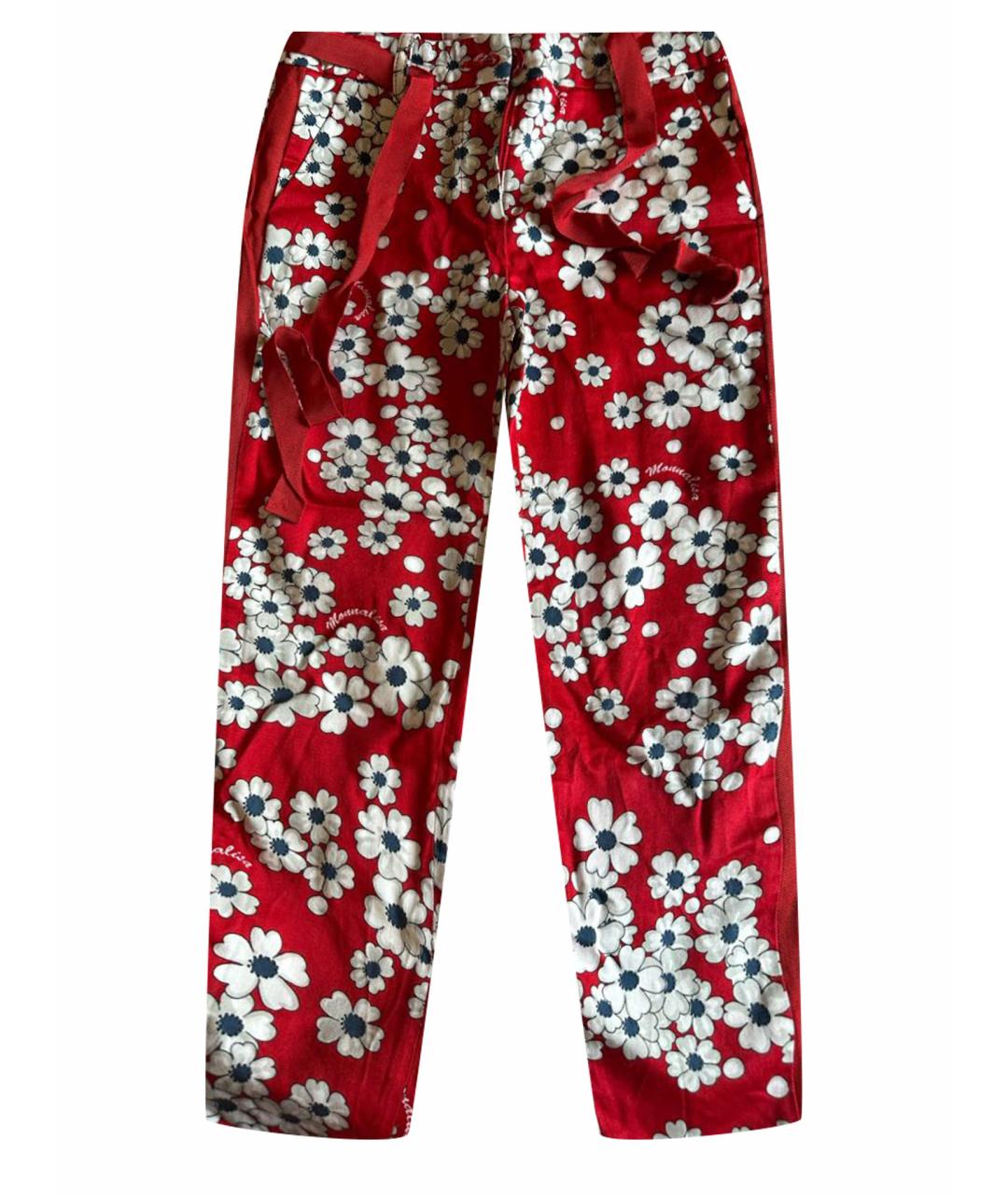 MONNALISA Красные полиэстеровые брюки и шорты, фото 1