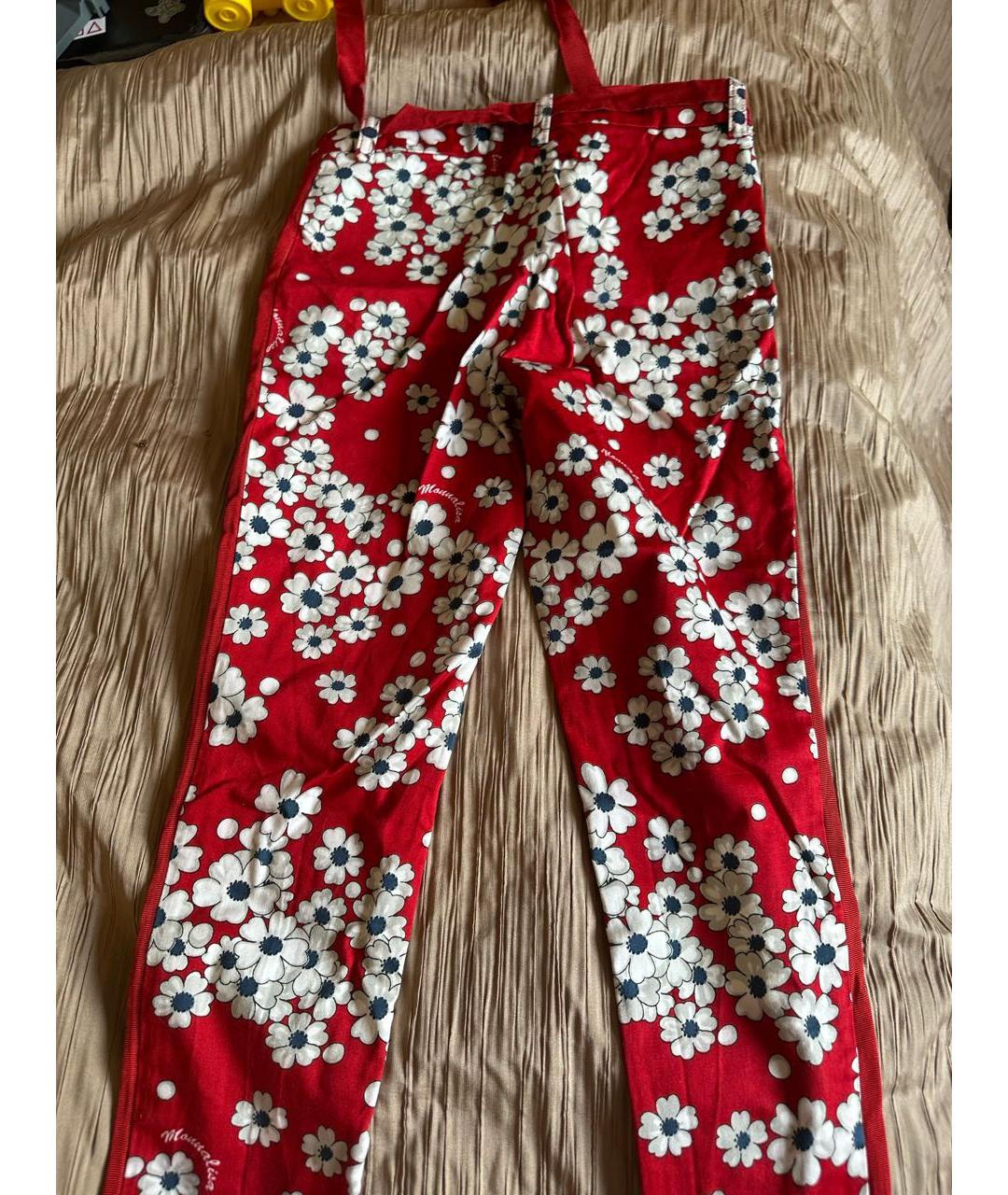 MONNALISA Красные полиэстеровые брюки и шорты, фото 2