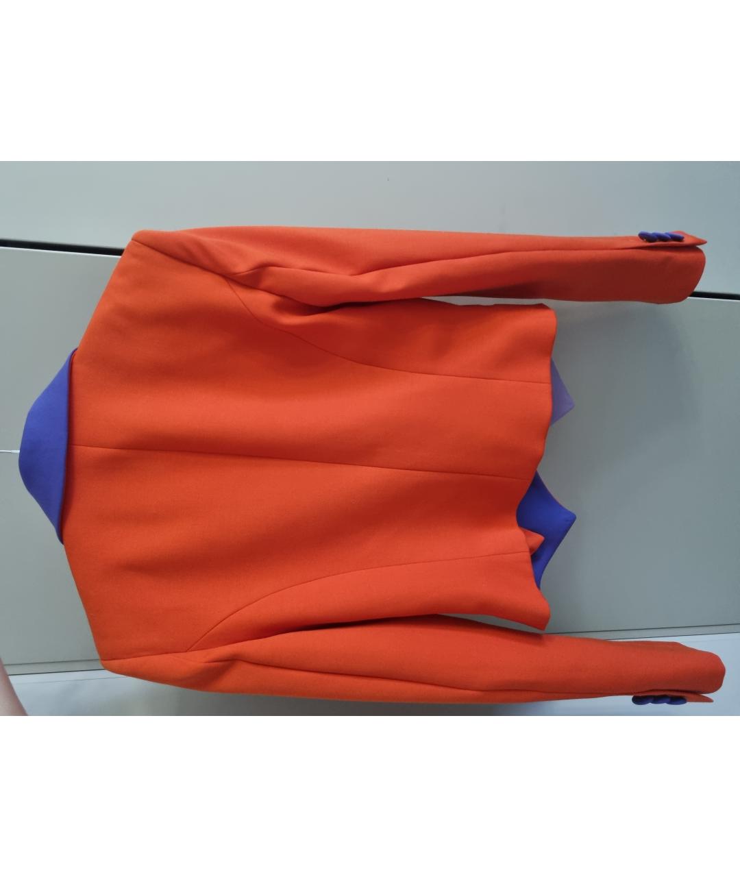 MOSCHINO Оранжевый шелковый жакет/пиджак, фото 2