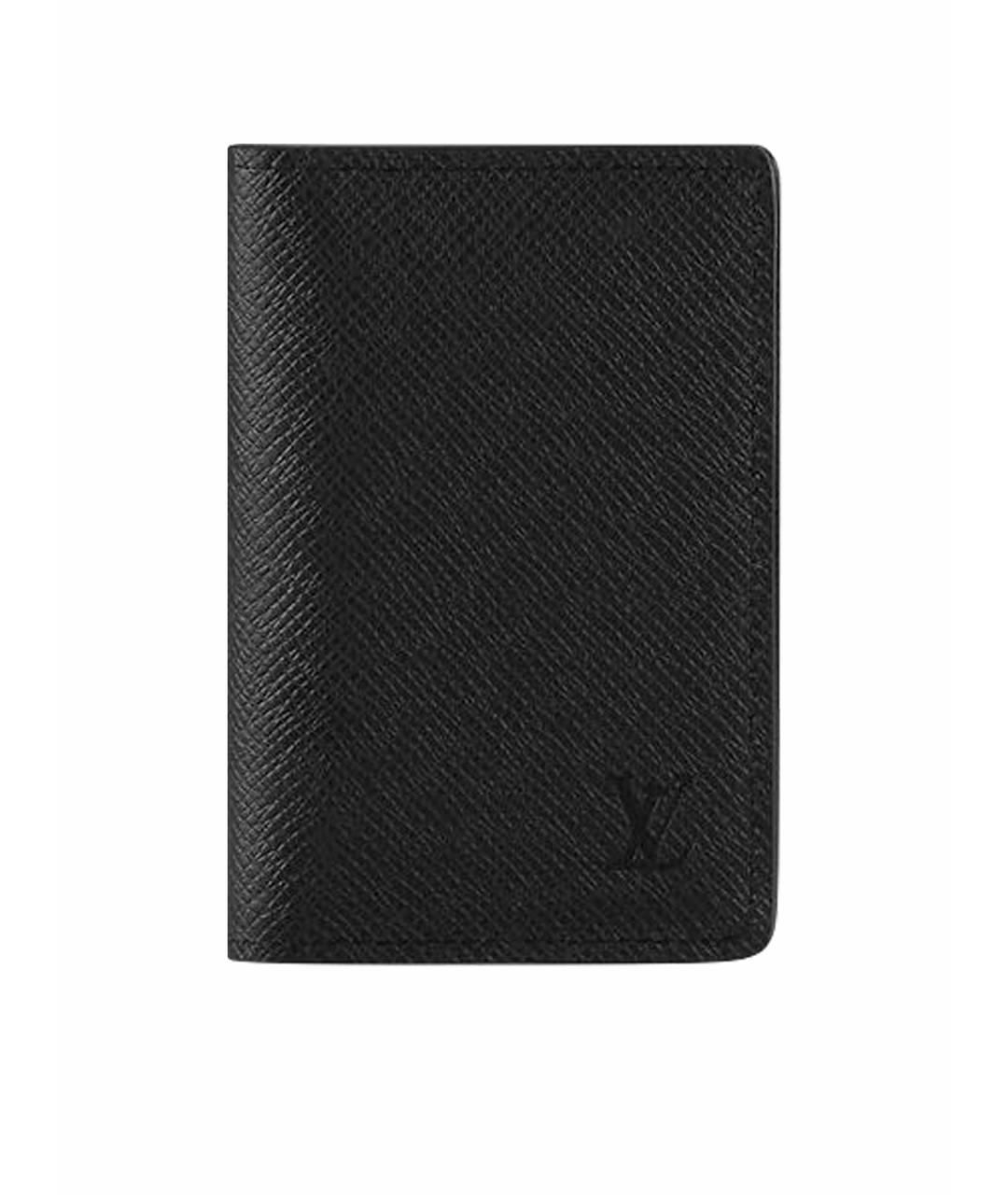 LOUIS VUITTON Черная кожаная визитница, фото 1