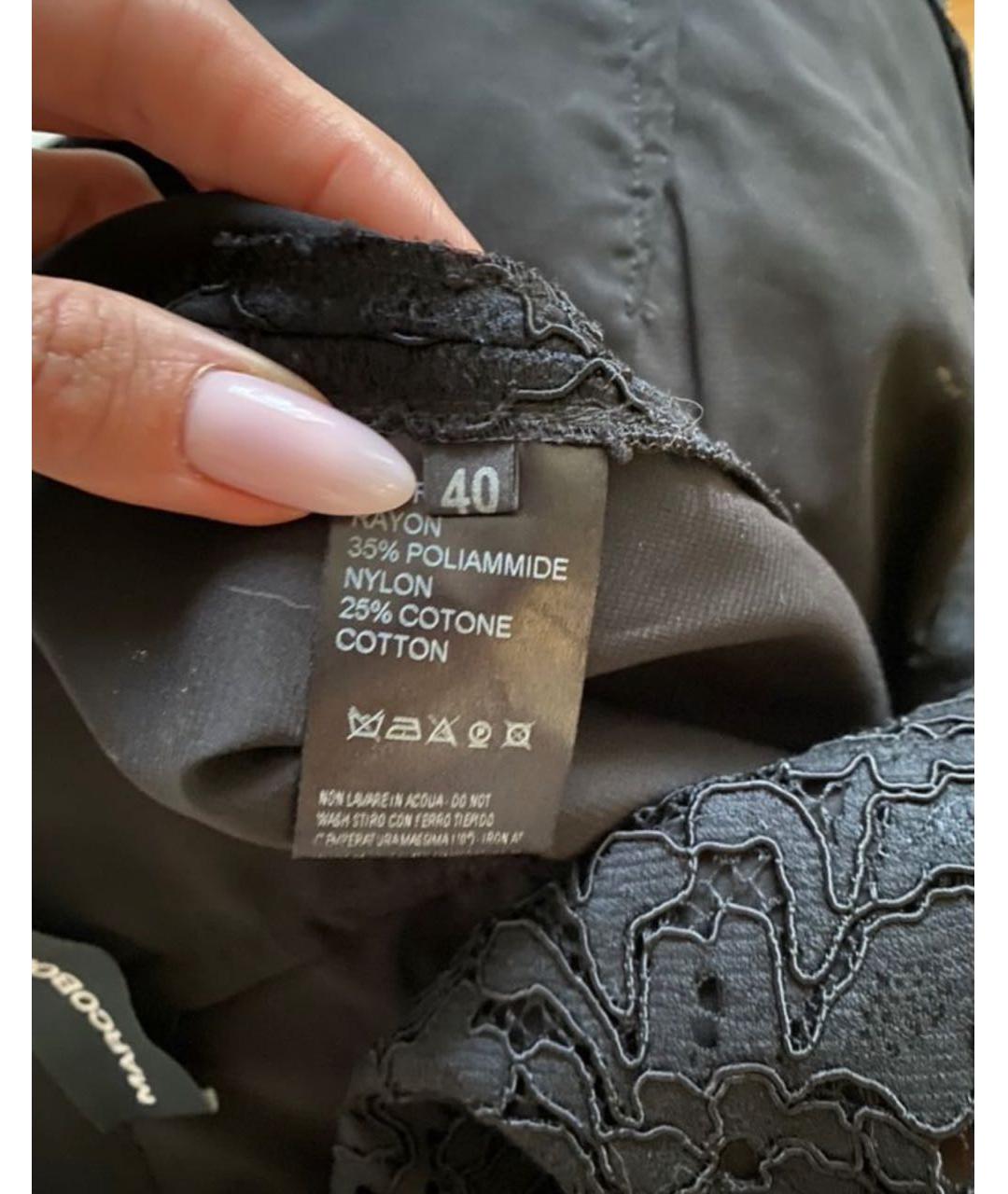 Marco Bologna Черная кружевная юбка миди, фото 6