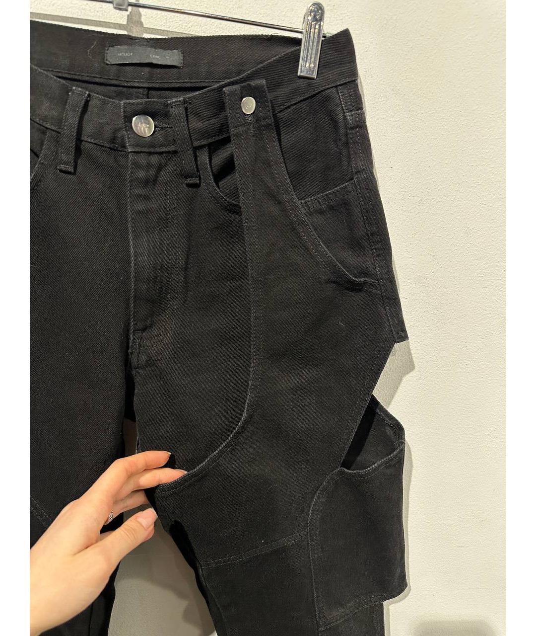 HELIOT EMIL Черные прямые джинсы, фото 4