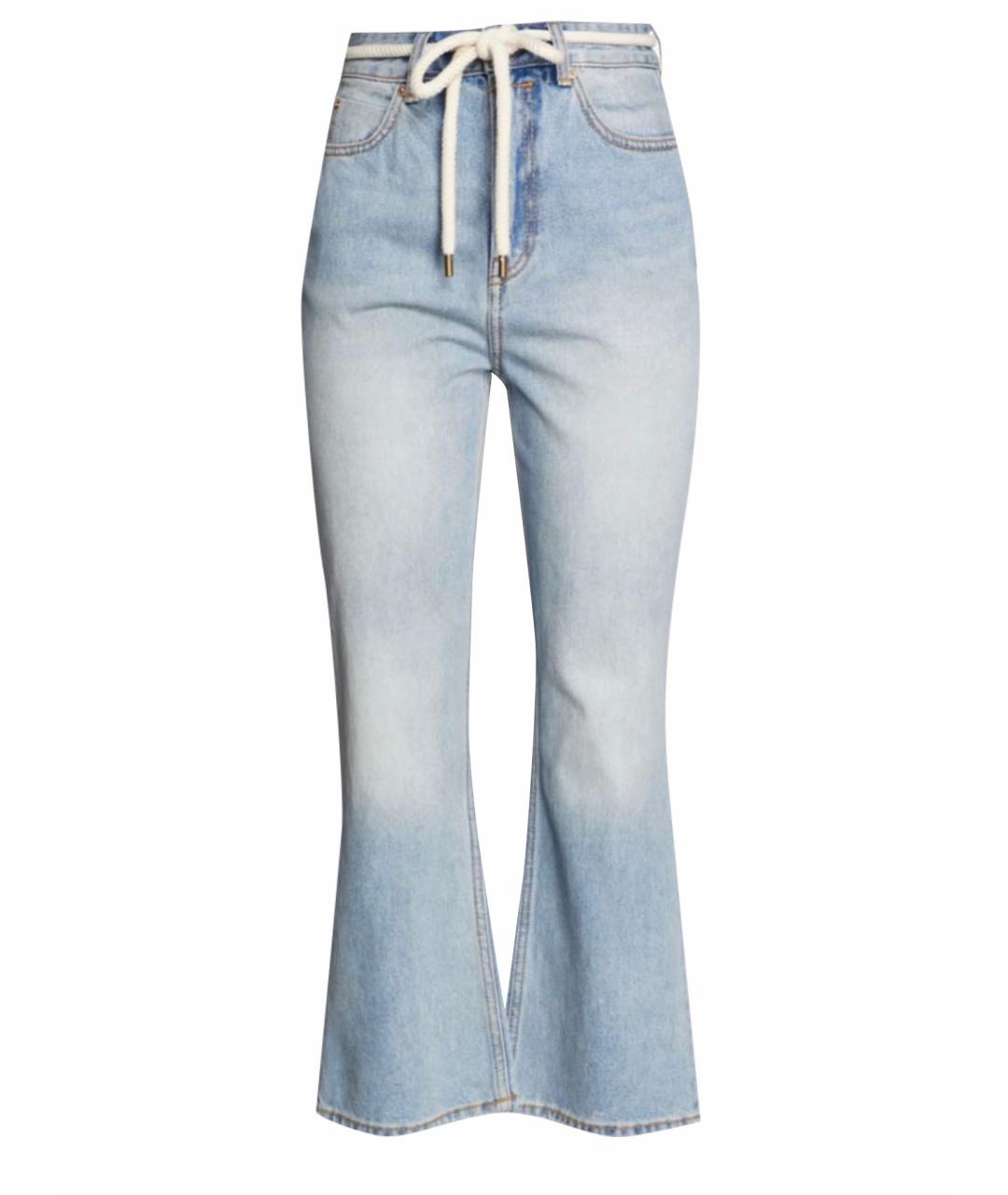 ZIMMERMANN Голубые хлопковые прямые джинсы, фото 1