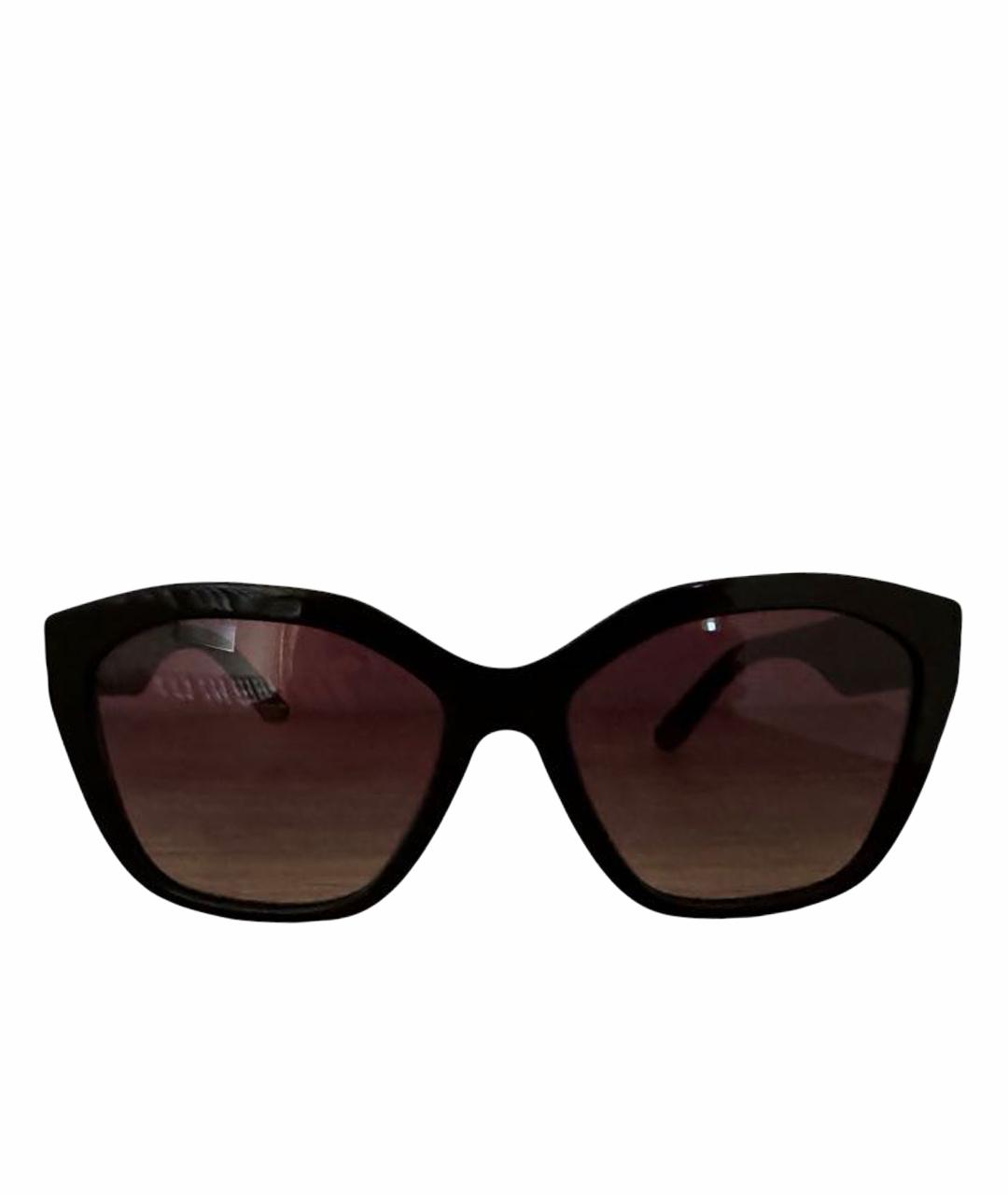 BURBERRY Черные пластиковые солнцезащитные очки, фото 1