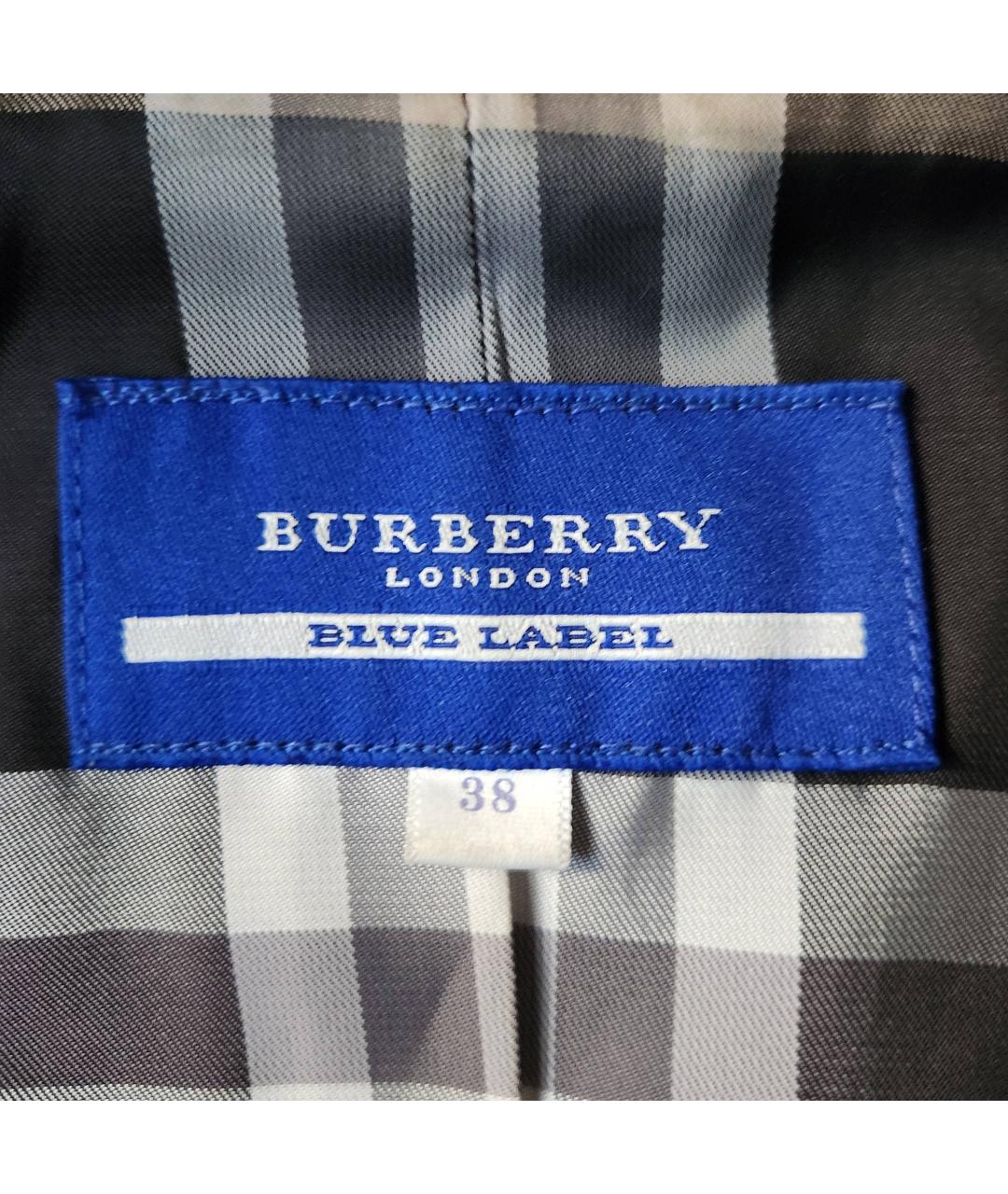 BURBERRY Черная кожаная куртка, фото 3