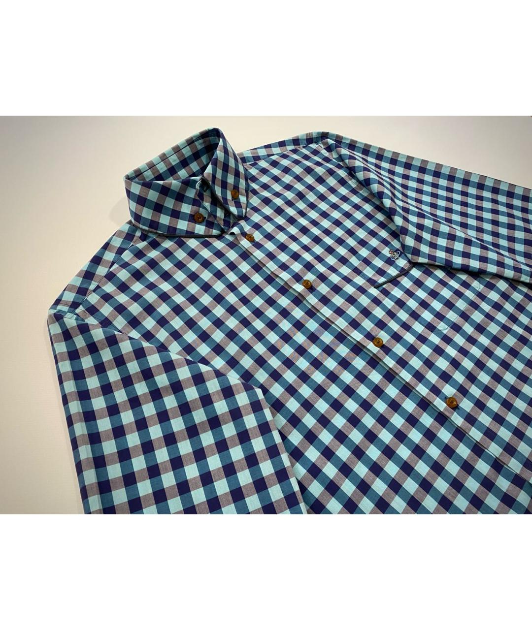VIVIENNE WESTWOOD Голубая хлопковая кэжуал рубашка, фото 2