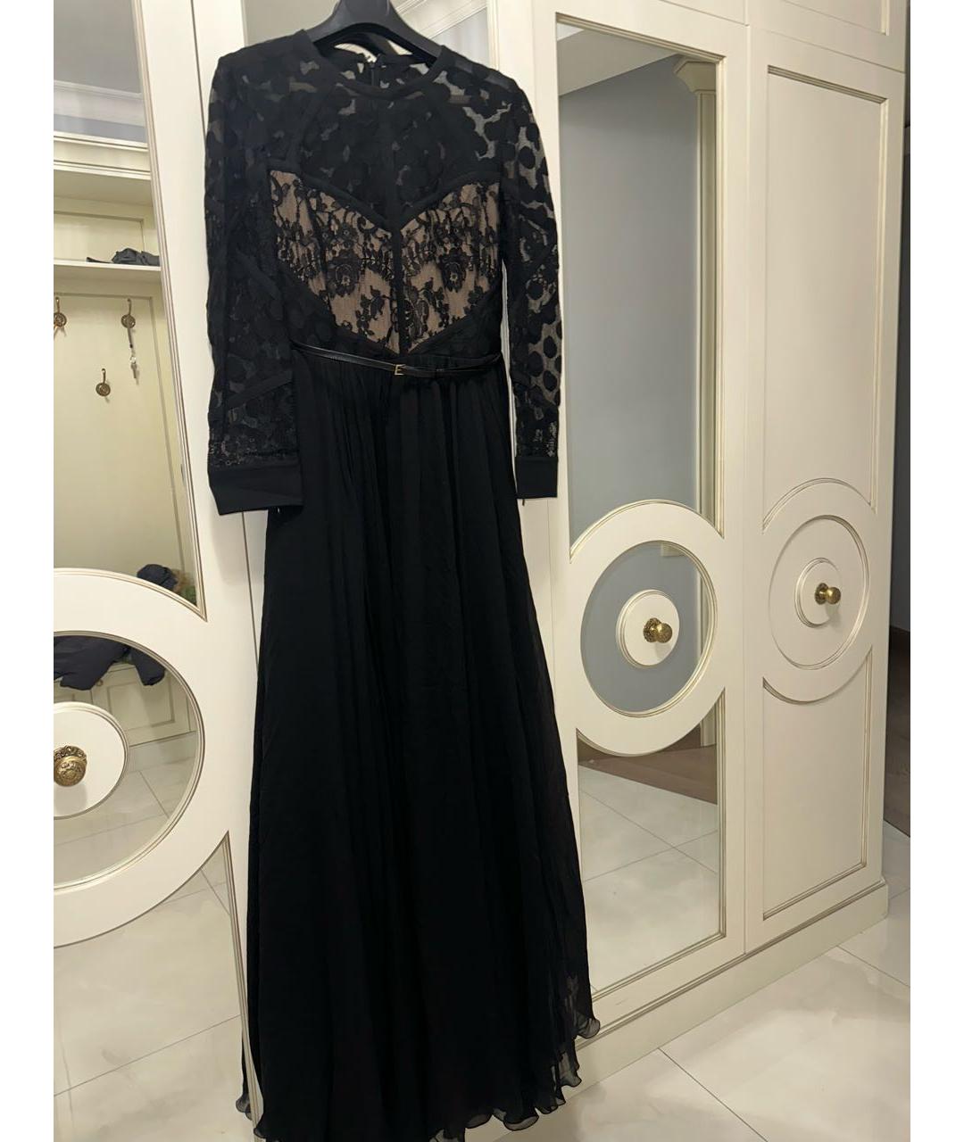 ELIE SAAB Черное шелковое вечернее платье, фото 5