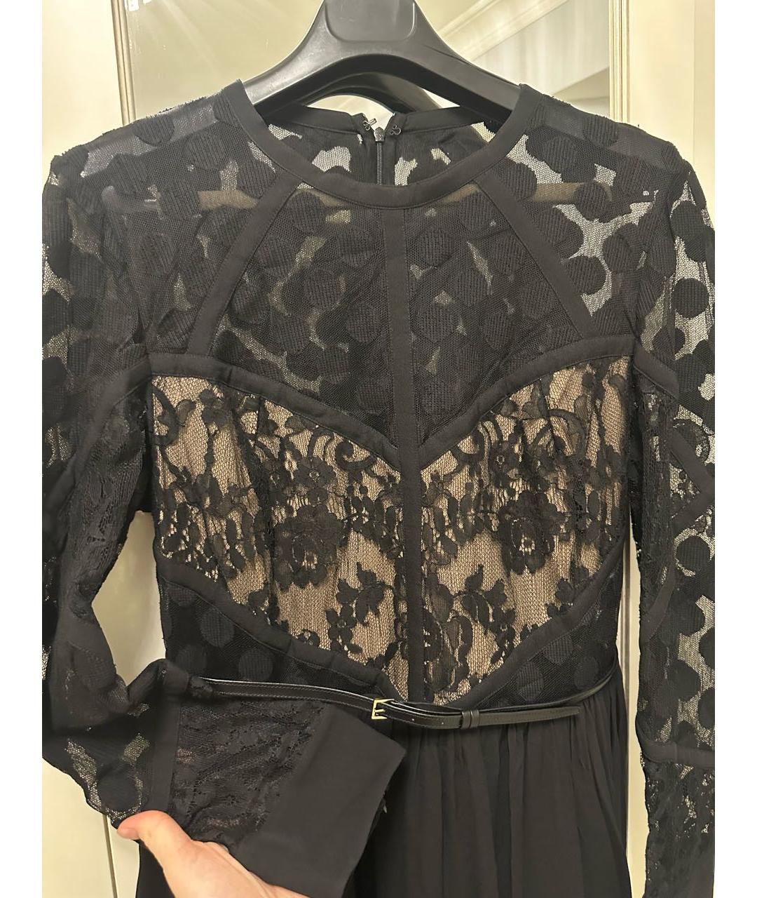 ELIE SAAB Черное шелковое вечернее платье, фото 3