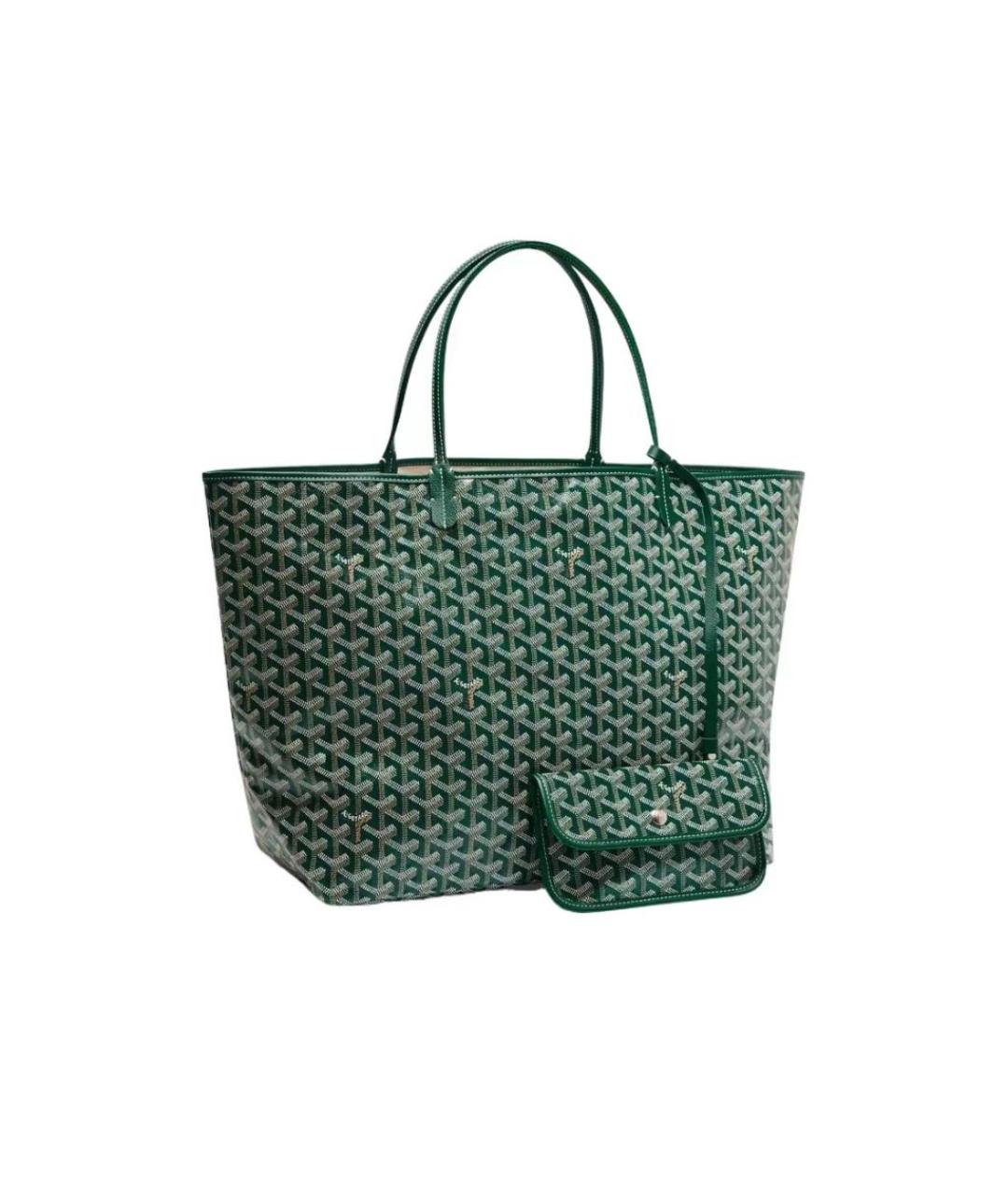 GOYARD Зеленая сумка тоут, фото 1