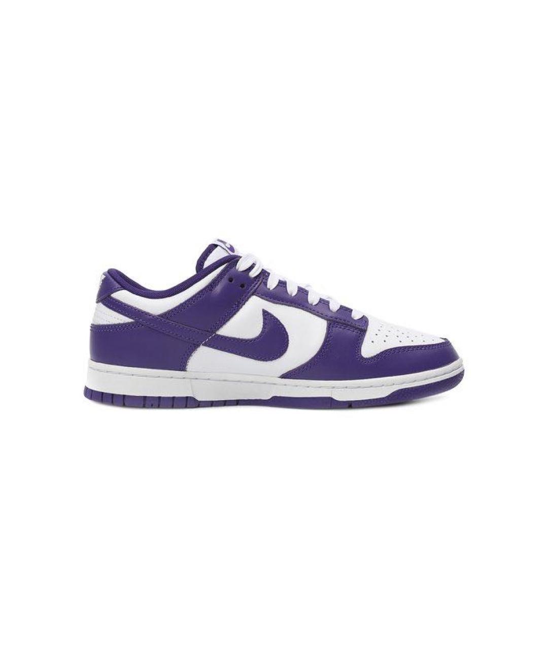 NIKE Фиолетовые низкие кроссовки / кеды из искусственной кожи, фото 1