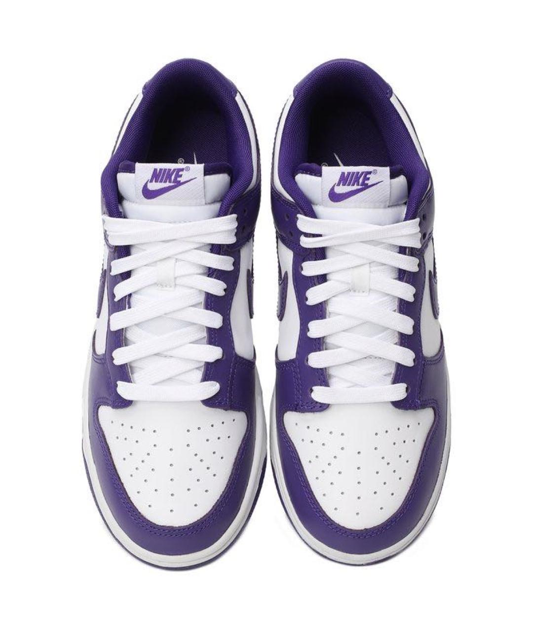 NIKE Фиолетовые низкие кроссовки / кеды из искусственной кожи, фото 2