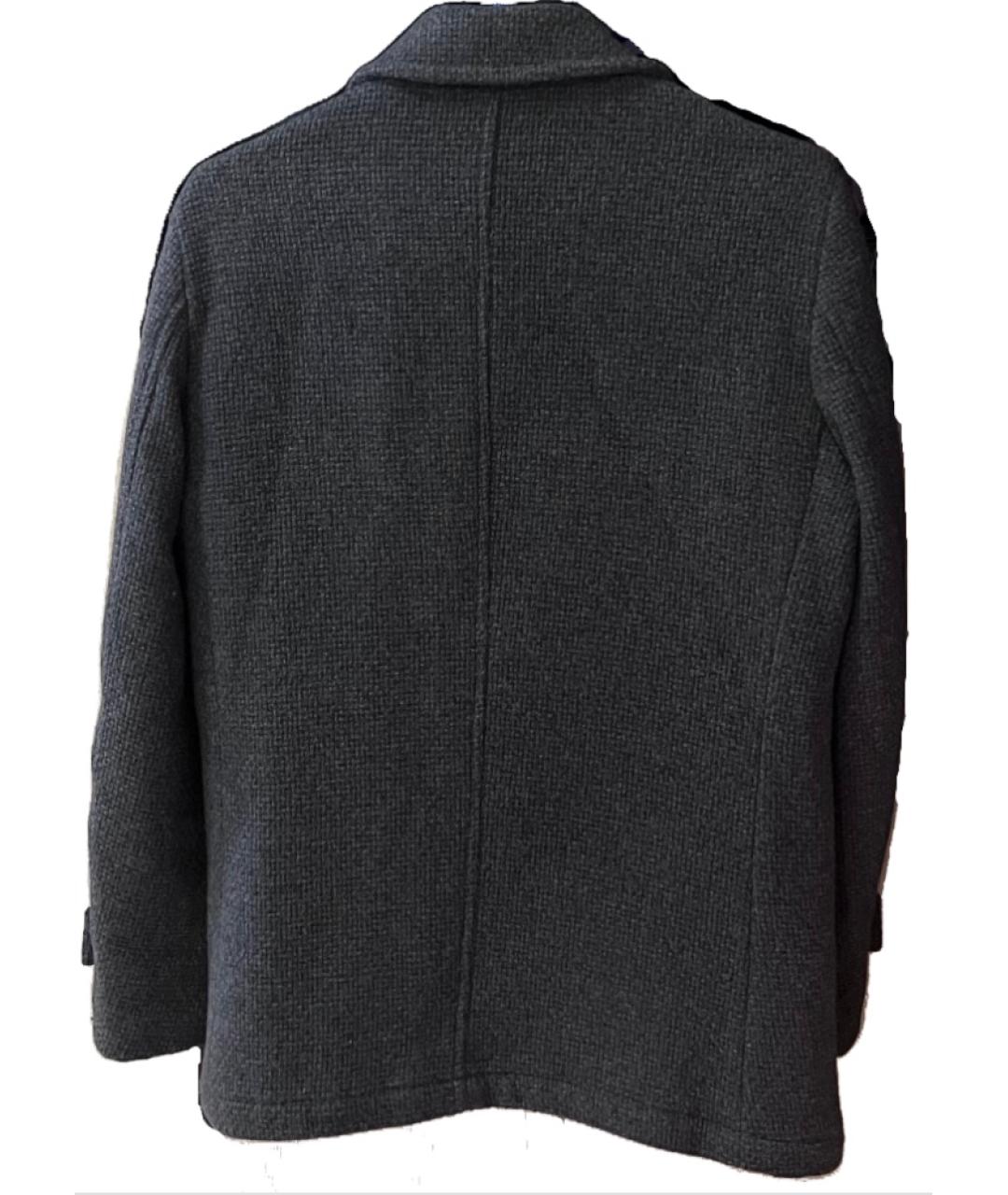 ELEVENTY Антрацитовое шерстяное пальто, фото 3